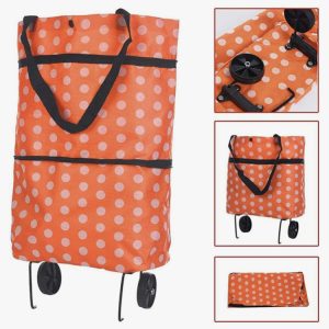 Folding shopping trolley bag
