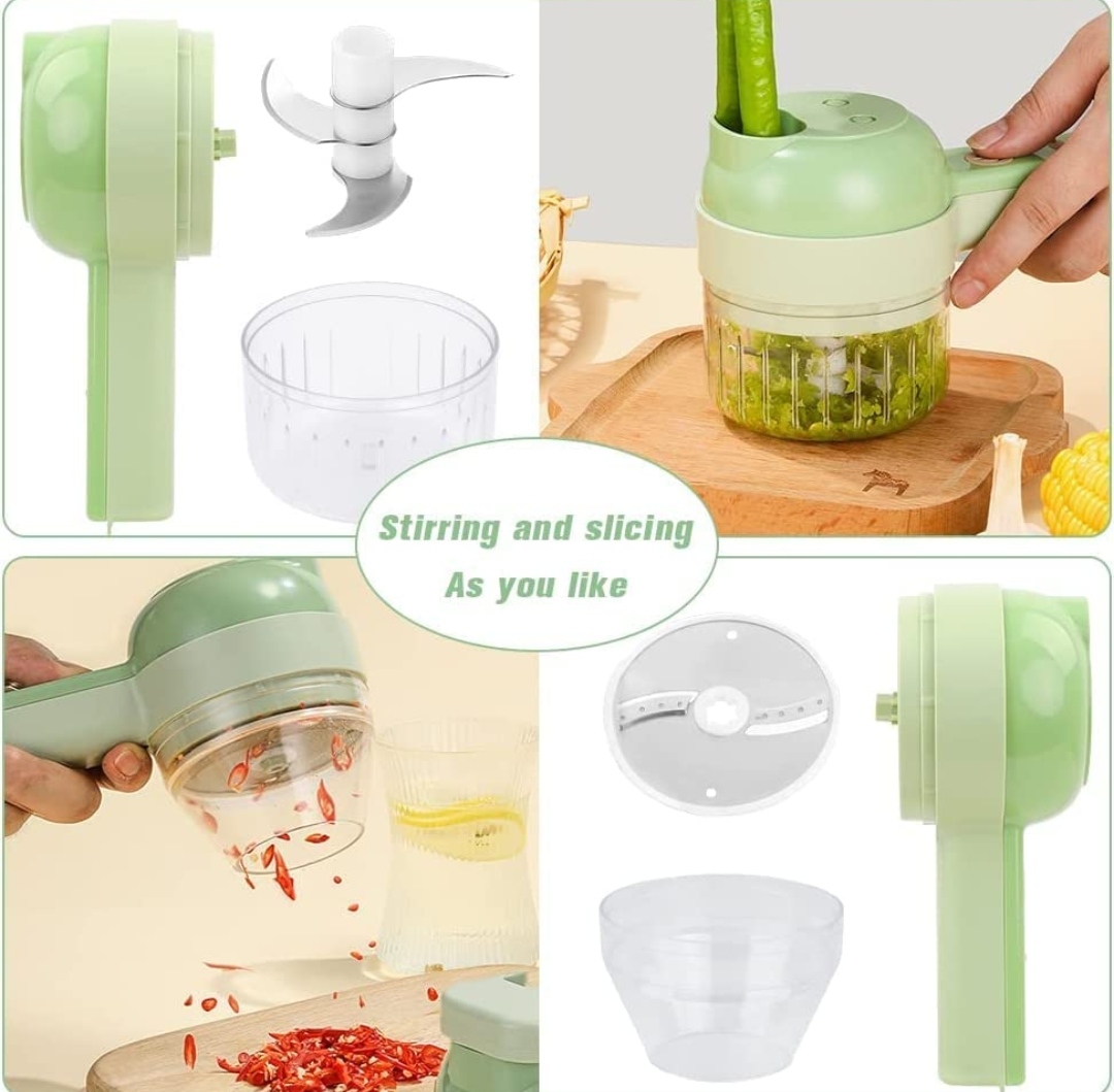 4 in 1 Electric Vegetables Cutter - Image 3
