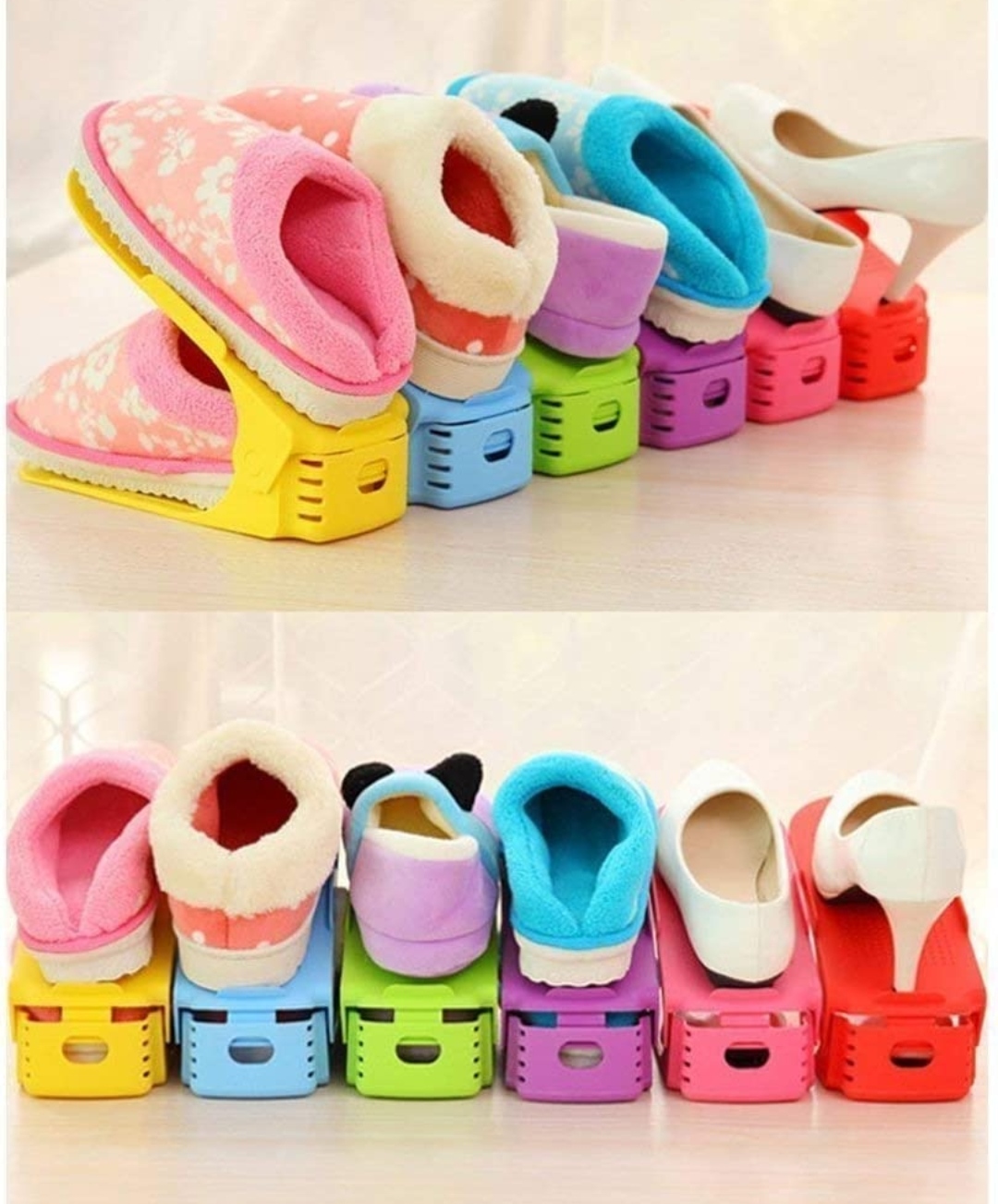 Double Adjustable Shoe Rack - Image 4